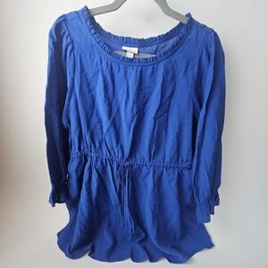 Womens maternity blouse sz XL, Blue